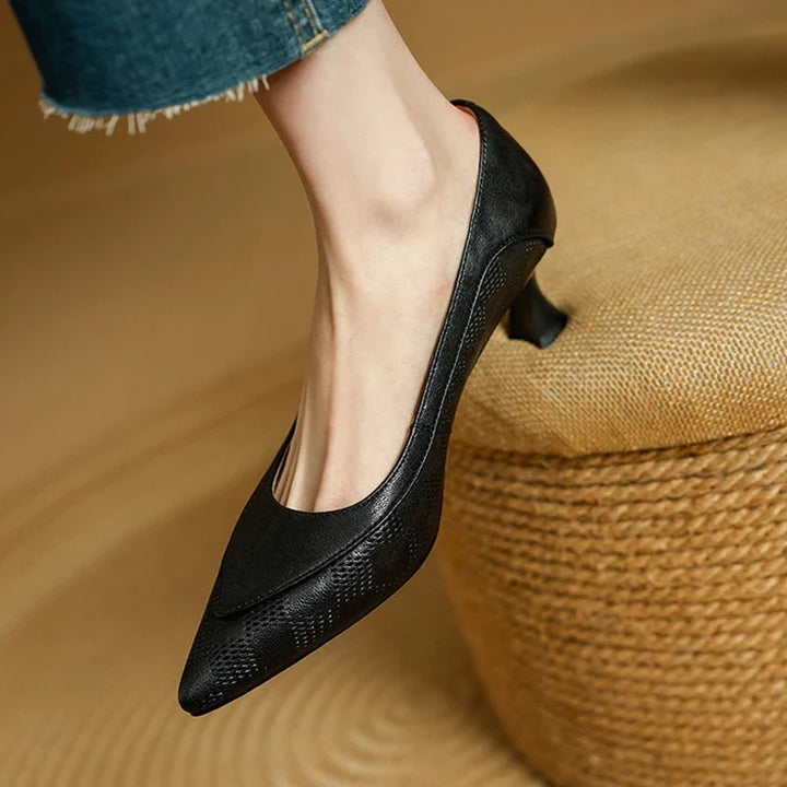 Selene Genuine Leather Heels