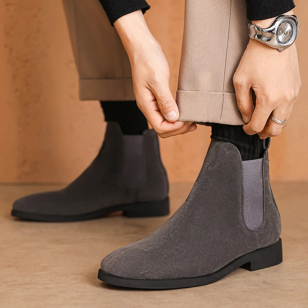 Durango Slip-On Suede Chelsea Boots