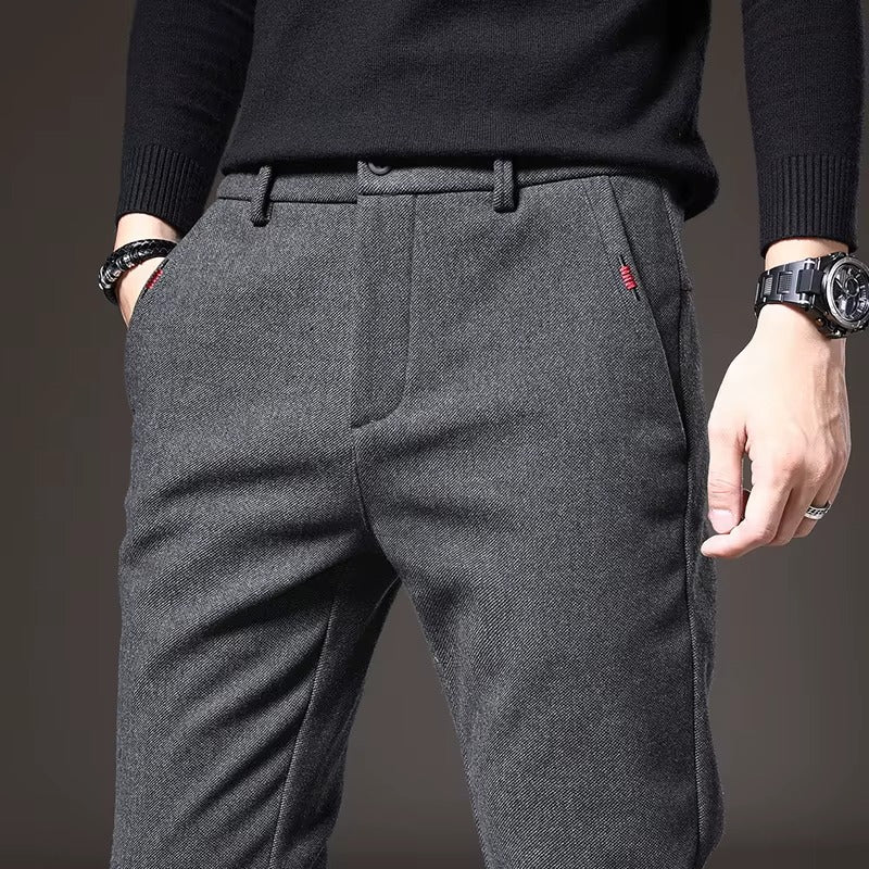 Henderson Slim-Fit Pants in grey, featuring a modern design and tailored fit for stylish comfort.