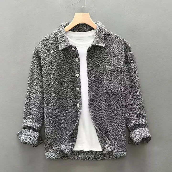 Holloway Ridge Shirt in premium brushed fabric; thick, cozy, and perfect for cool weather layering.