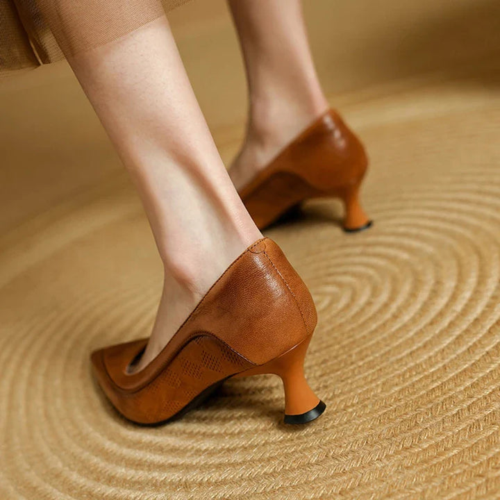 Selene Genuine Leather Heels