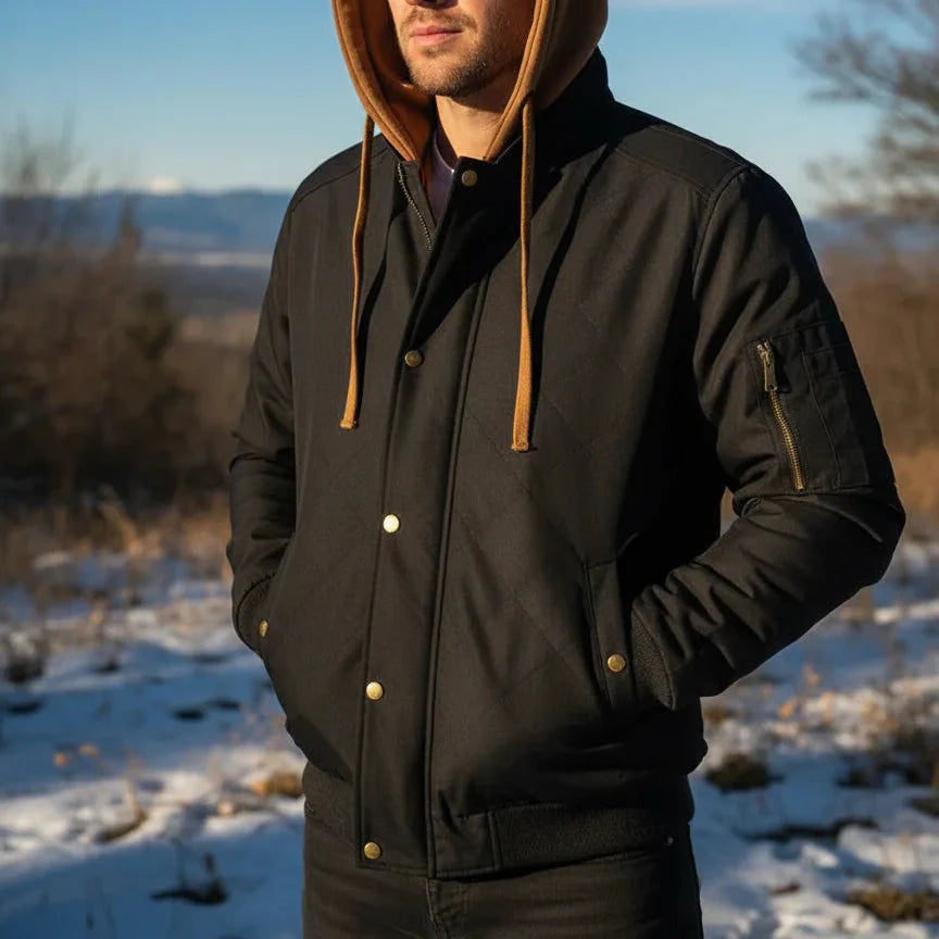Maddox Hooded Bomber Jacket