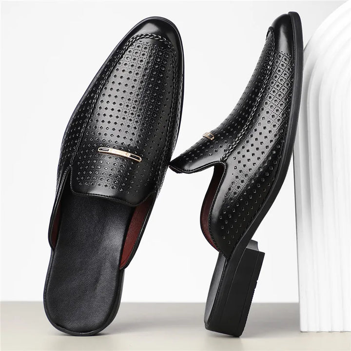Bria Genuine Leather Mules
