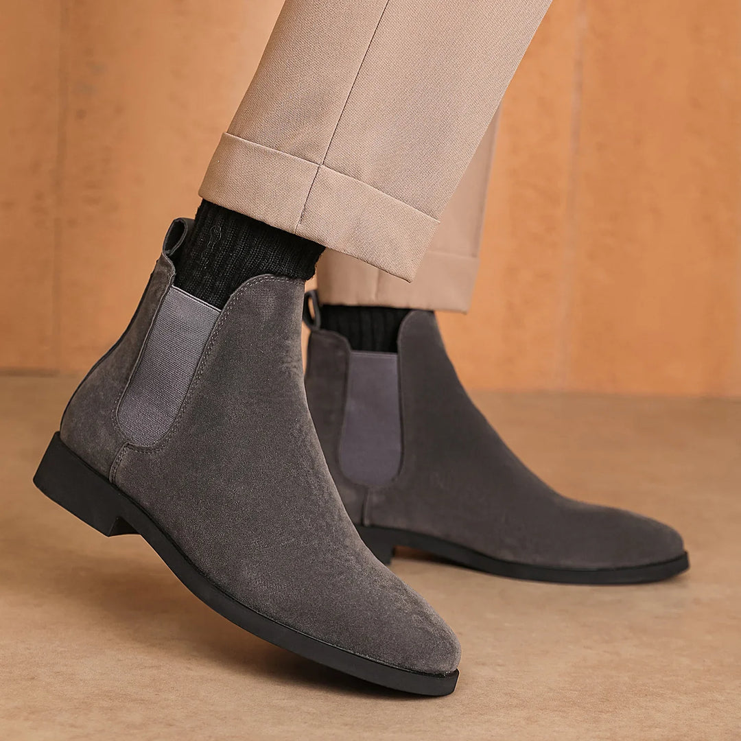 Durango Slip-On Suede Chelsea Boots