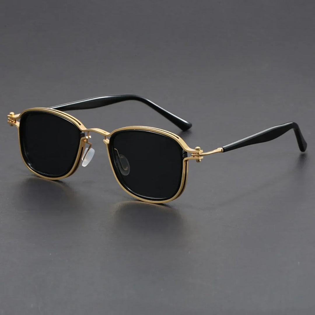 Chimera round frame sunglasses featuring a bold design with glare-blocking lenses and lightweight construction.
