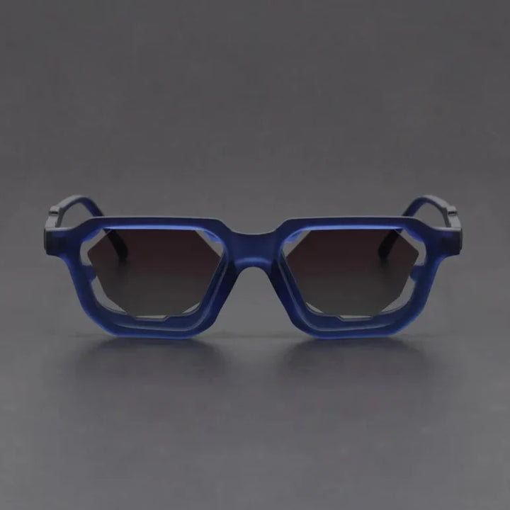 Vantor sunglasses featuring a sharp geometric frame and bold sculpted edges for a striking look.