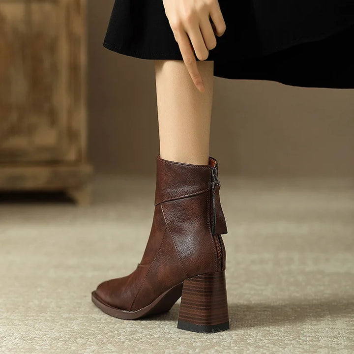 Roux Block Heel Boots