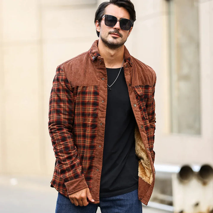 Warwick Sherpa Lined Flannel Jacket