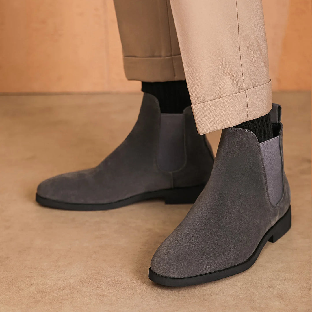 Durango Slip-On Suede Chelsea Boots
