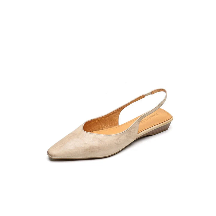 Liora Genuine Leather Slingback Flats