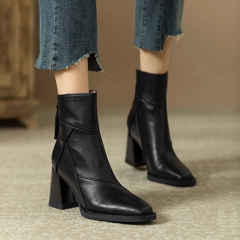 Roux Block Heel Boots