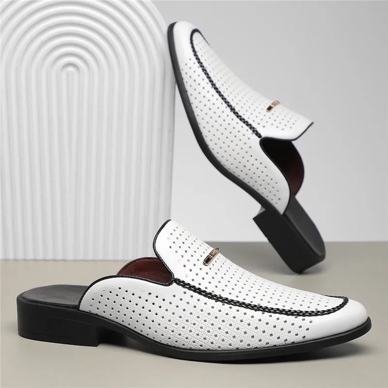Bria Genuine Leather Mules