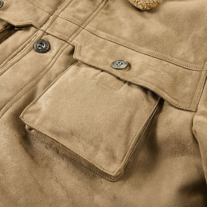 Camden Suede Sherpa Jacket