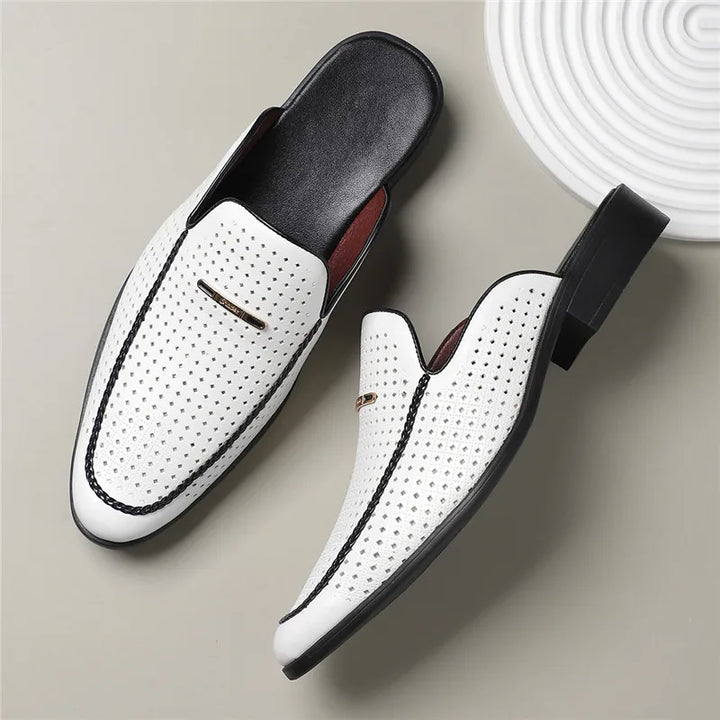Bria Genuine Leather Mules
