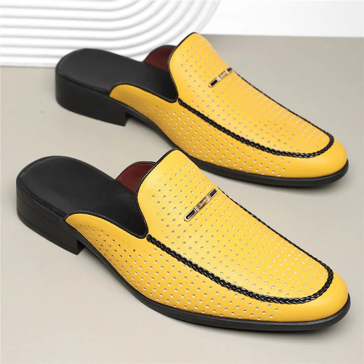 Bria Genuine Leather Mules