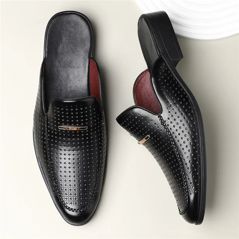 Bria Genuine Leather Mules