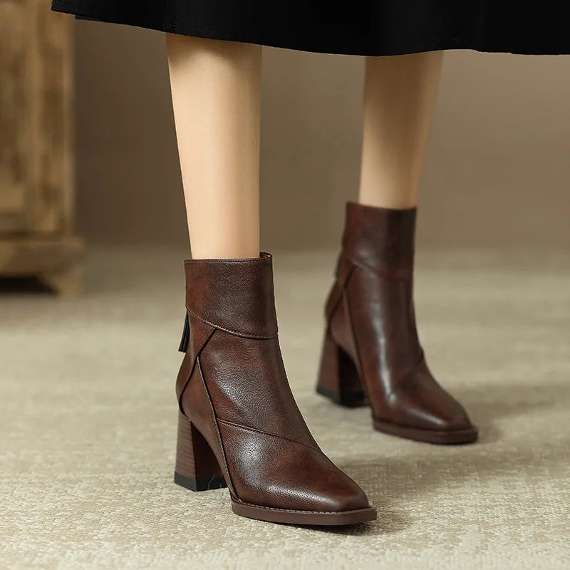 Roux Block Heel Boots