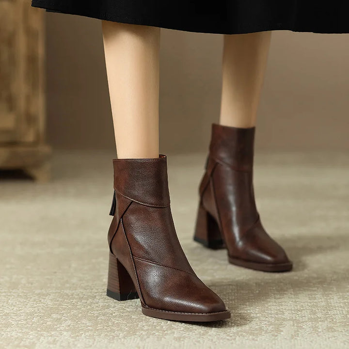 Roux Block Heel Boots
