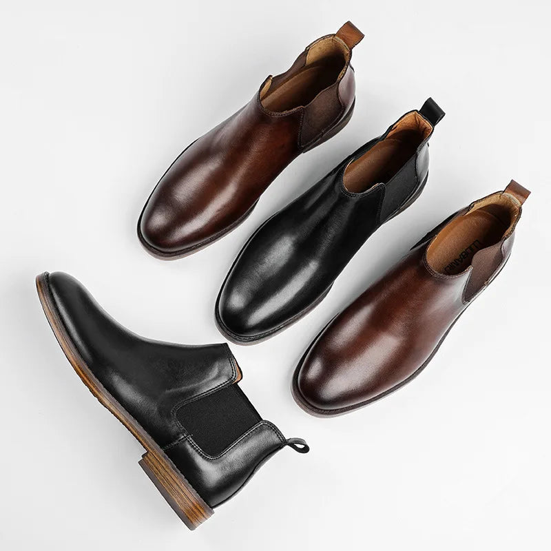 Elsinore Cowhide Chelsea Boots