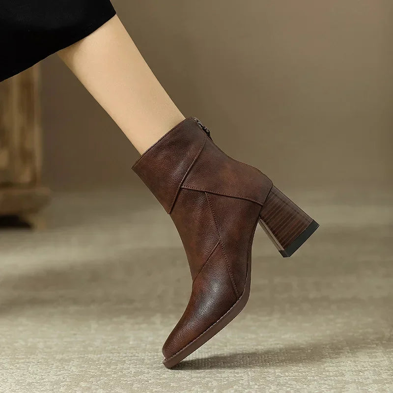Roux Block Heel Boots