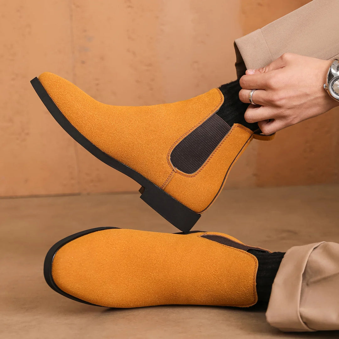Durango Slip-On Suede Chelsea Boots