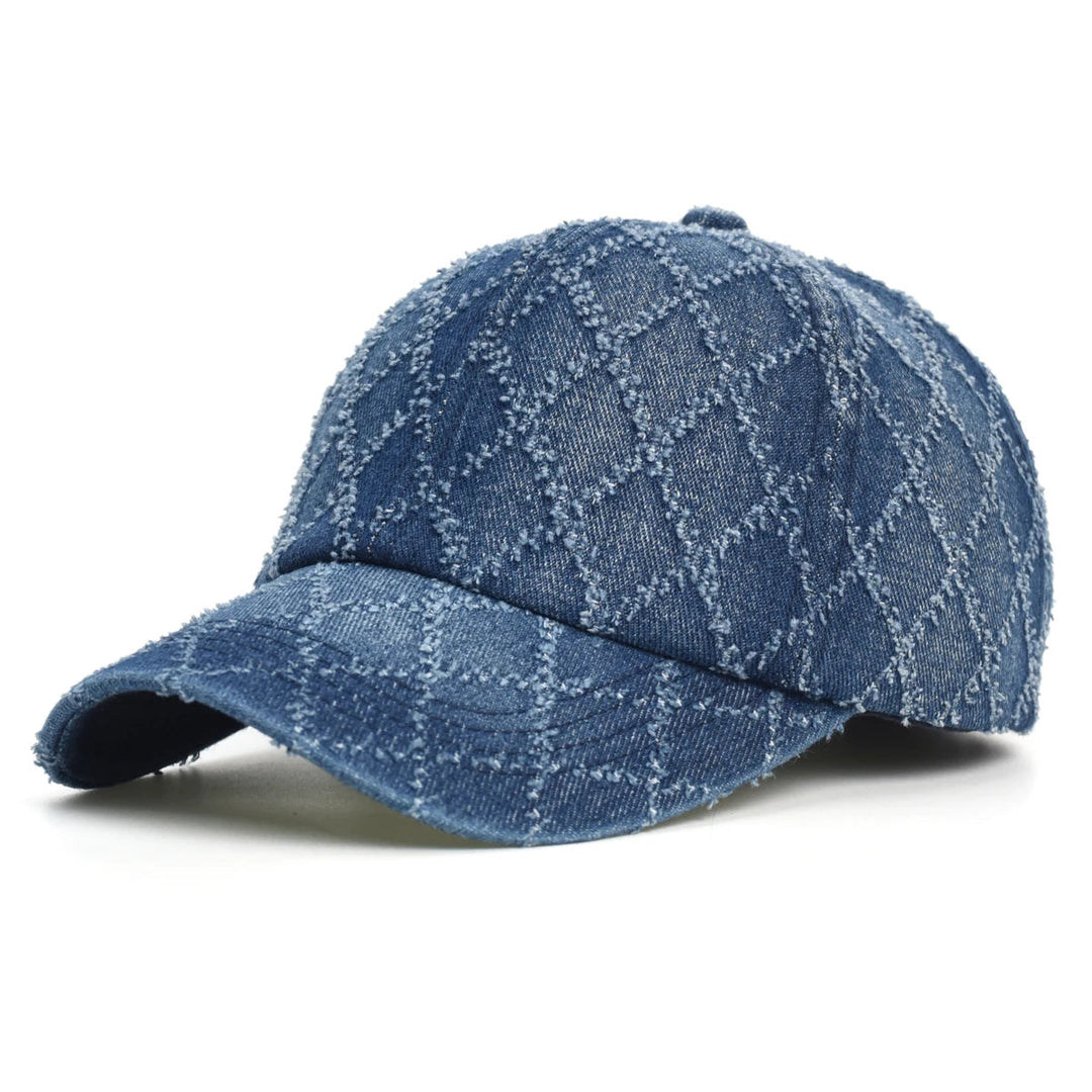 Ryder Denim Cap: Cotton denim cap featuring a retro look, adjustable strap, and breathable feel for everyday wear.