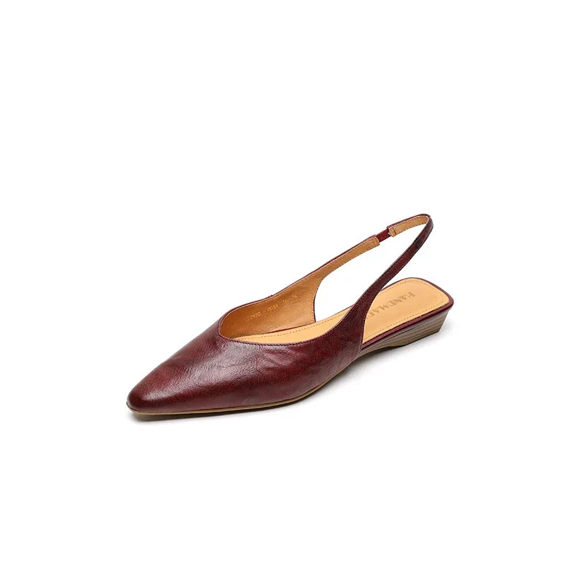 Liora Genuine Leather Slingback Flats