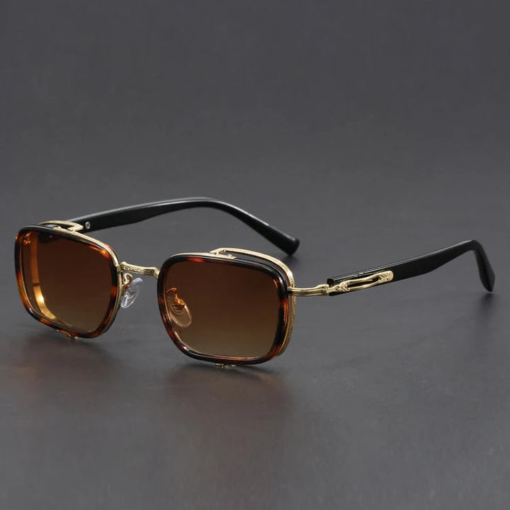 Vantage Alloy Shades with square frames, textured bridge, and UV400 lenses for a stylish, bold look.