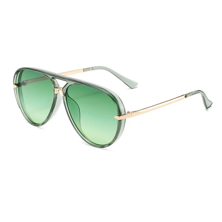 Stratos Sunglasses featuring a sleek double-bridge frame and tinted lenses for stylish UV400 eye protection.