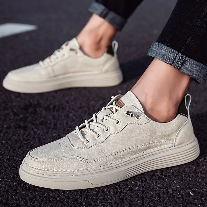 Alvo Genuine Leather Sneakers featuring premium Italian leather with hand-stitched details and supportive sole for comfort.