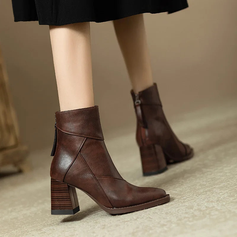Roux Block Heel Boots