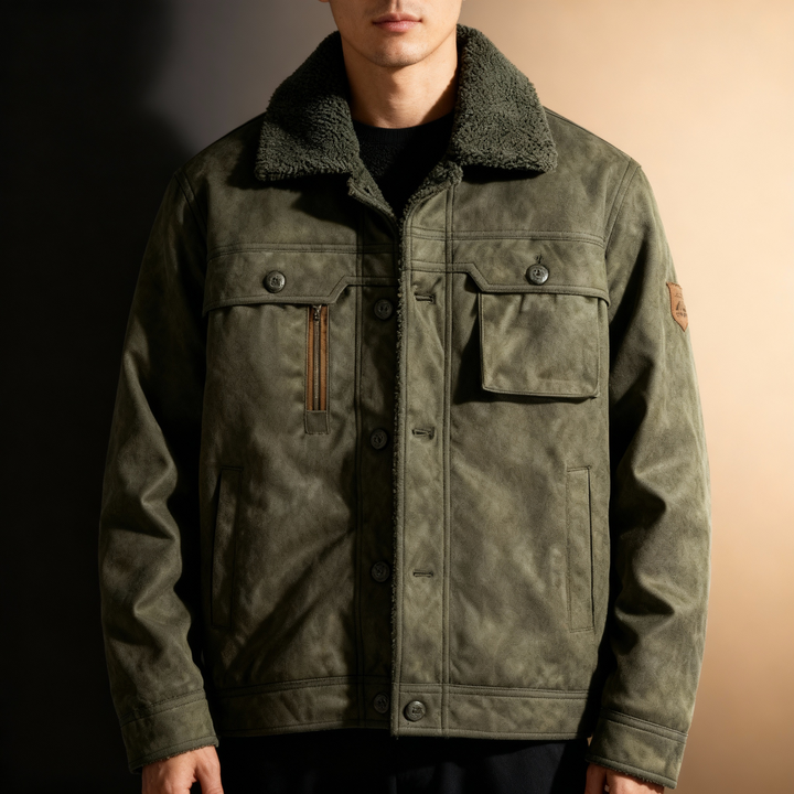 Camden Suede Sherpa Jacket