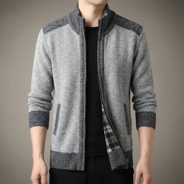 Walker Full-Zip Knit Sweater Jacket