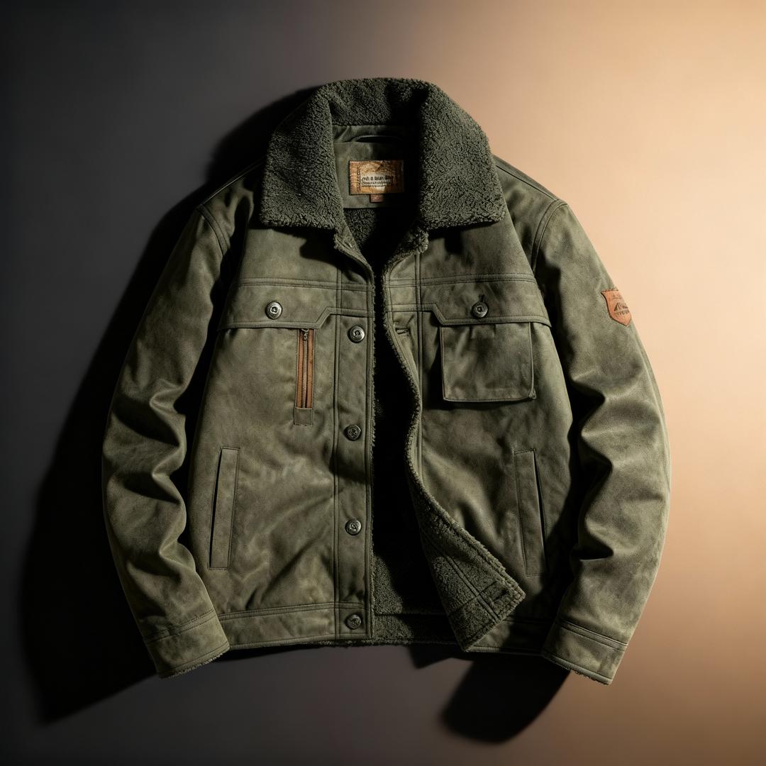 Camden Suede Sherpa Jacket