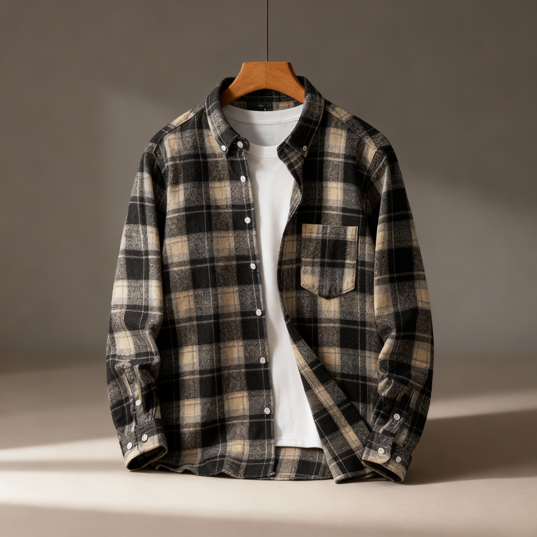 Mason Plaid Button-Down Flannel