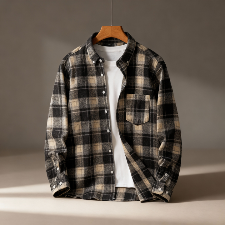 Mason Plaid Button-Down Flannel