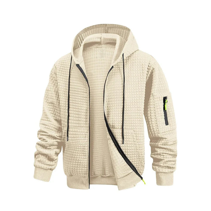 Griffin Knit Full-Zip Hoodie