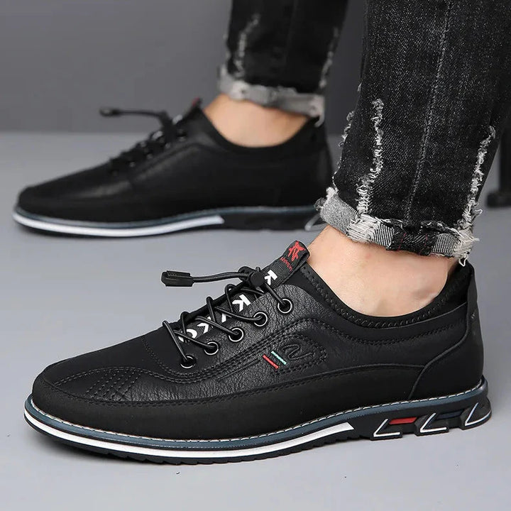 Bexley Men's Comfort Sneakers, slip-on lace-up shoes with padded upper, contrast midsole, and flexible sole for all-day support.