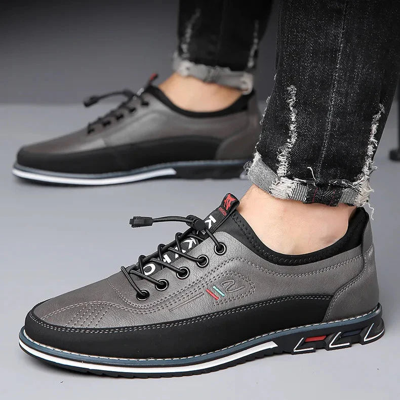 Bexley Men's Comfort Sneakers featuring padded upper, toggle closure, and sporty tread for all-day support.