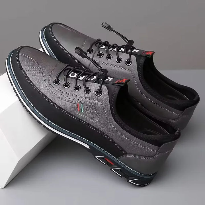 Bexley Men's Comfort Sneakers with padded upper and easy toggle lace closure, designed for all-day support and style.