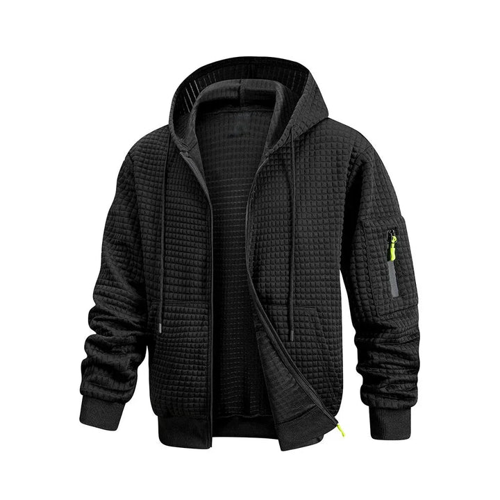 Griffin Knit Full-Zip Hoodie