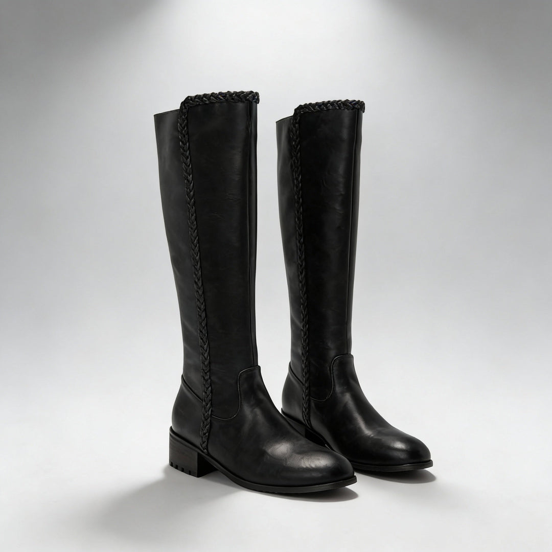 Liora Braided Knee-High Riding Boots