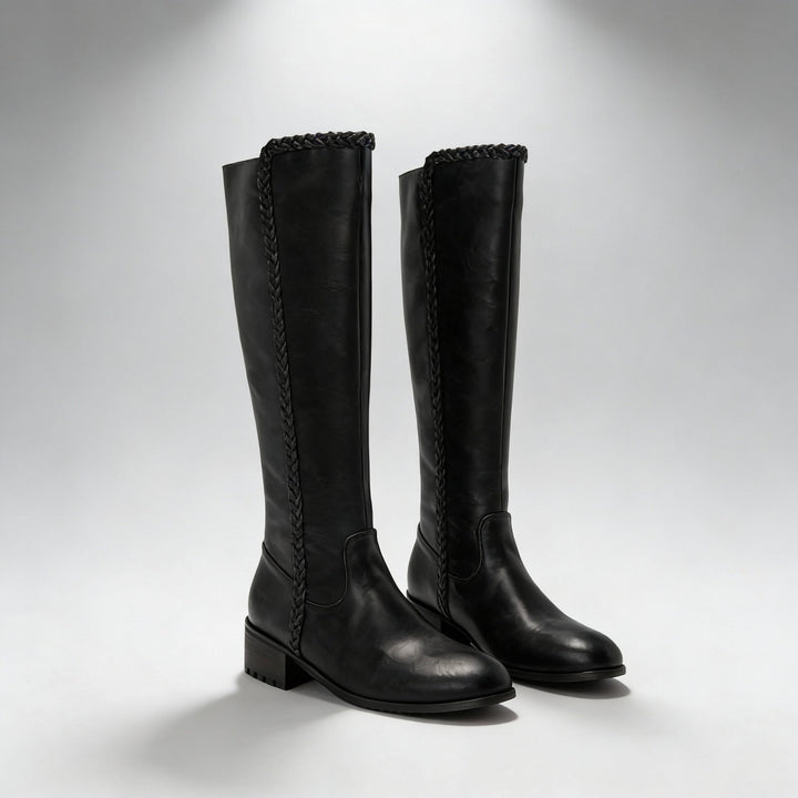Liora Braided Knee-High Riding Boots