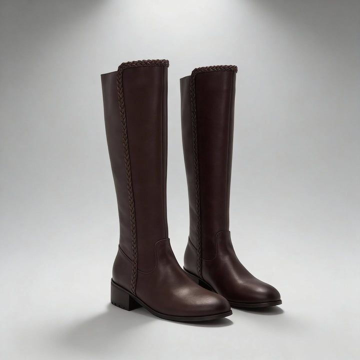 Liora Braided Knee-High Riding Boots