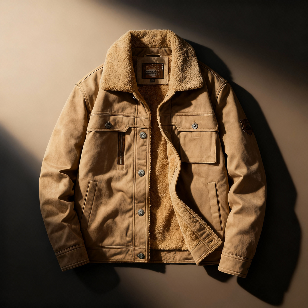 Camden Suede Sherpa Jacket