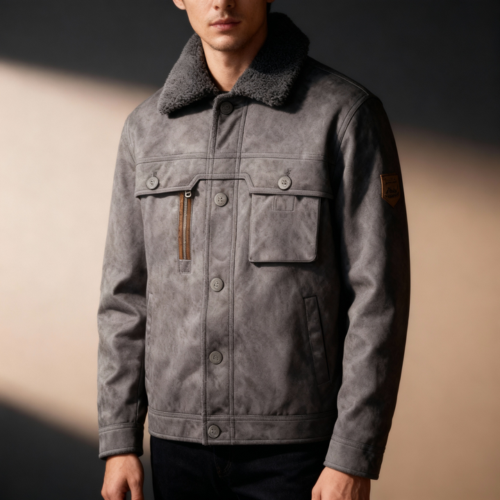 Camden Suede Sherpa Jacket