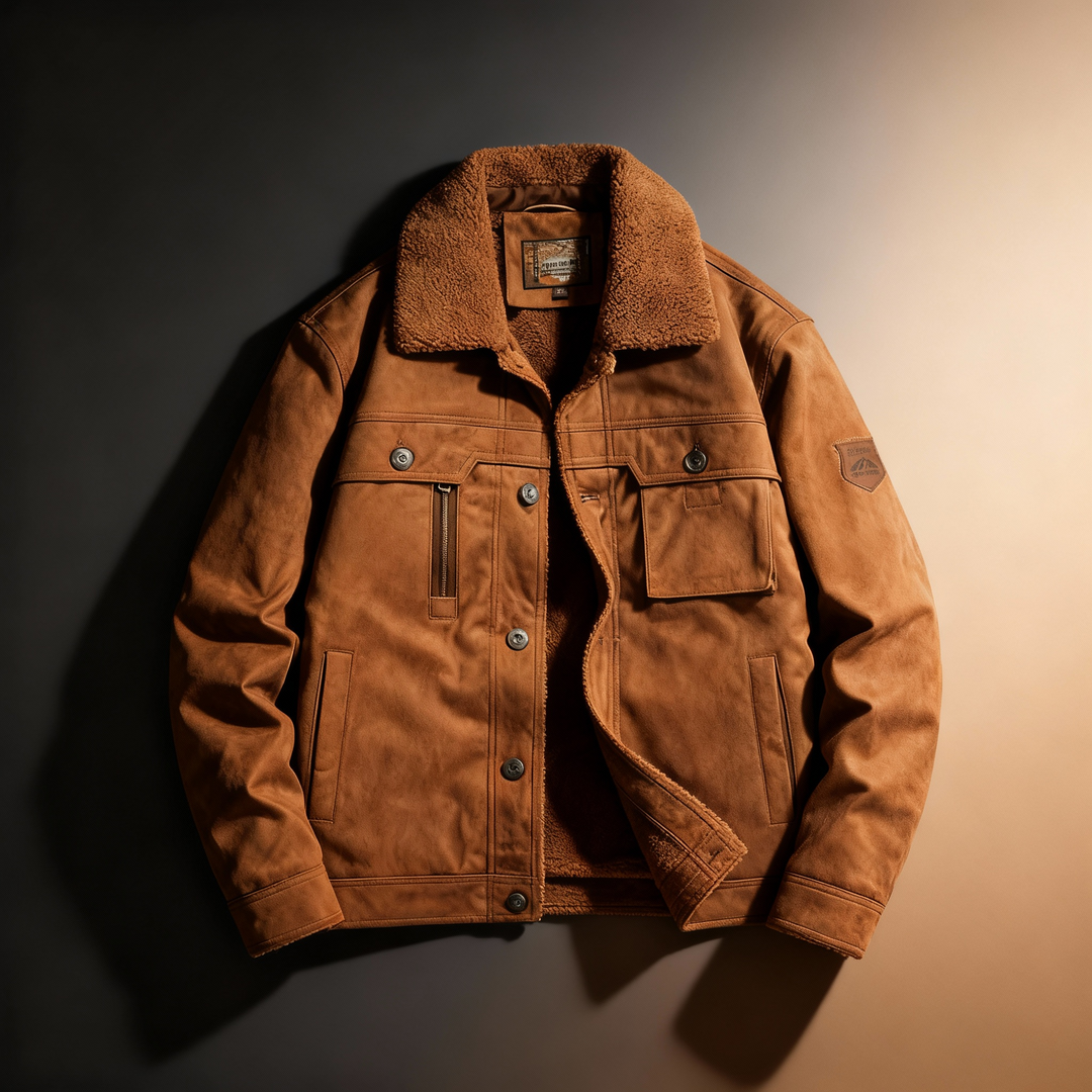Camden Suede Sherpa Jacket