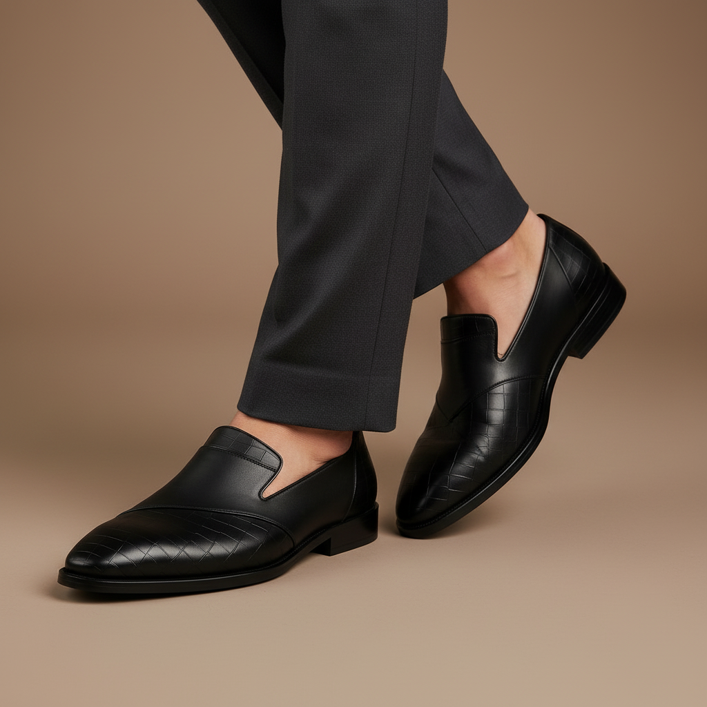 Whitby Smooth Slip-On Leather Loafers