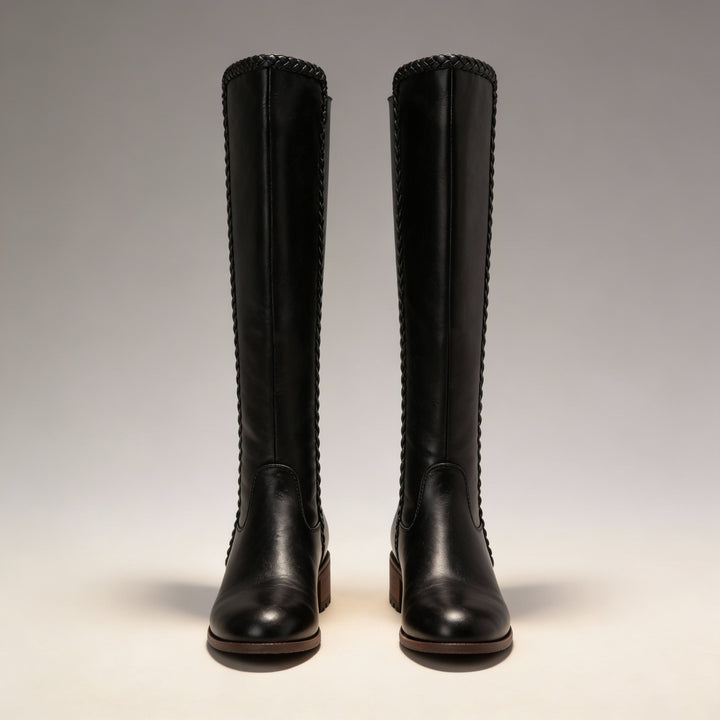 Liora Braided Knee-High Riding Boots