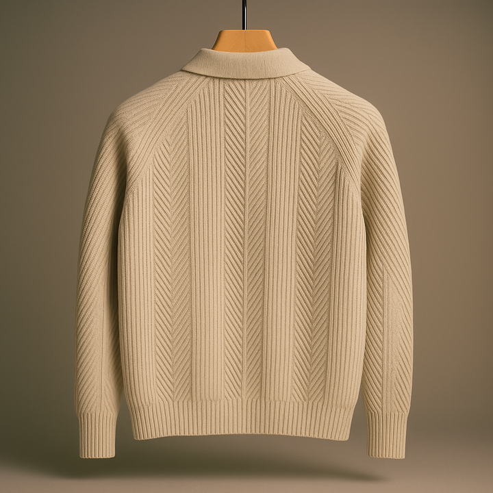 Renwick Herringbone Knit Polo